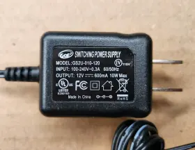 Goe Gs2u-010-120 Ac Adapter Model Input 100-240v 0.3a Output 12v 600ma Cat Two