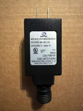Golden Power Gp Gp-sw070dc1000-ip44 Us A Gp-sw070dc1000-ip44 Us A Class 2 Unit 7v 1000ma Rainproof