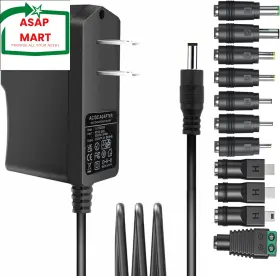 Guanting 744759614261 Universal 5v 2a Ac Adapter Power Supply With 11 Dc Plug Tips To Dc5v 1.5a 1a