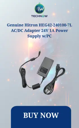 Hitron Heg42-240100-7l Genuine Ac/dc Adapter 24v 1a Power Supply With Pc