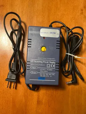 Hiyatek Pws-gw-a90 Ac/dc Switching Power Supply Adaptor Cord Adjustible Voltage 12-21v