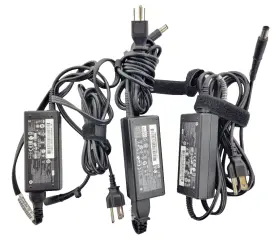 Hp 756413-002 Power Adapter 65w 19.5v Charger - Used Lot Of 3 Hp 756413-002 Power Adapter 65w 19.5v Charger - Used Lot Of 3