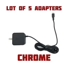 Hp / Chrome 15.75w Lot Of 5 Genuine Ac Adapter 5.25v 3a For Google Chromebook 11 G1 G2