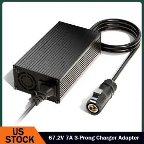 Hulkgoo 732236959066 67.2v 7a 3pin Fast Battery Charger For Segway X260 Dirt Ebike Sur-ron X Lightbee