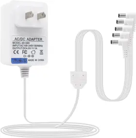 Huzum Huzum451000-5 Ac/dc Adapter Compatible With Lemax Lighted Accessory 4.5v # 74706 White