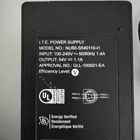 NU60-S540110-I1 I.T.E Power Supply Adapter Cord #2