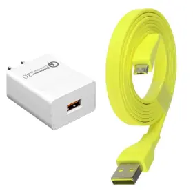 Ienza 850032822206 Usb Charge Cable Cord Wire And Fast Charging Qc3.0 Ac Wall Adapter Block For Ue