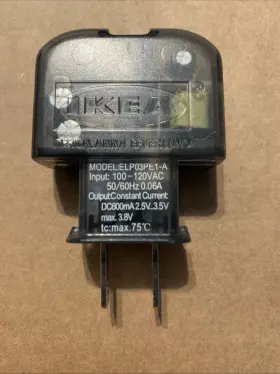 Ikea Elp03pe1-a Ac Power Supply Adapter - 3.8v Class 2 Ikea Elp03pe1-a Ac Power Supply Adapter - 3.8v Class 2