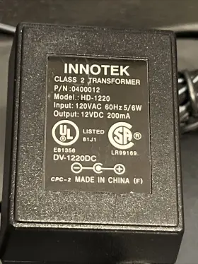 0400012 INNOTEK Ac Transformer Vdc Power Supply Bark Collar