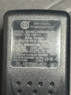 S005IU0600050 INTERTEK Switching Power Supply