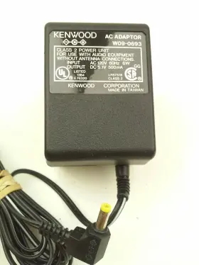 Kenwood W09-0693 Ac Adapter Power Supply 5.1v 500ma