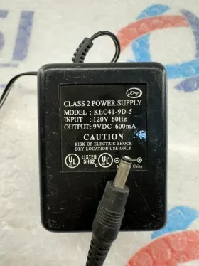 Kings Kec41-9d-5 Ac Power Supply Adapter Charger Cord Output 9v Dc 600ma