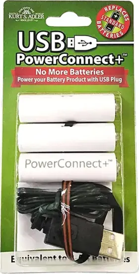 Kurt S. Adler Usb0009 S. 3-aa Usb Power Connect And Converter