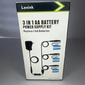Lenink 705353967085 1 To 3 Ac Power Supply Adapter Kit With On/off Switch For Aa Battery Rep