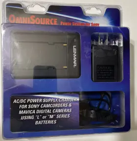 Lenmar 029521555271 Omni Source Ac/dc Power Supply Sony Camcorder Using L Or M Series Battery