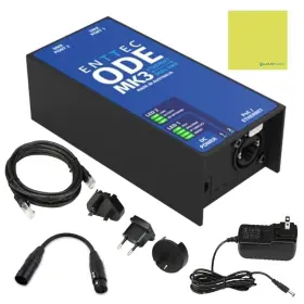 Liquid Audio 810139690634 Enttec 70407 Ode Mk3 Two-universe Bidirectional Dmx Ethernet Gateway Bundle