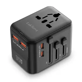 Lukterva Hht521 All-in-one 35w Quick Charging Universal Travel Adapter With 4 Ports 2 Usb-c