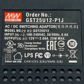 GST25U12 MEAN WELL Ac Adapter Power Supply #2