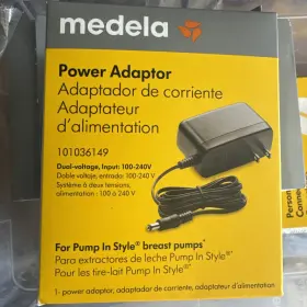 Medela 020451404844 Power Adapter For 9v Pump In Style Breast Pumps 100-240v New Box