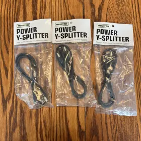 Moultrie 053695131924 3x Power Y-splitter 2 Trail Camera Devices From One New Moultrie 053695131924 3x Power Y-splitter 2 Trail Camera Devices From One New