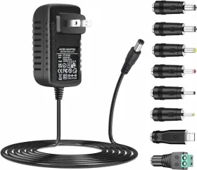 Mulike 726223463636 Power Adapter 1.5m Ac/dc Compatible With Ac 100-240v 50/60hz Dc Inter