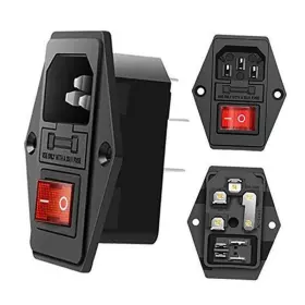 445038082056 MXRS Pack Ac Iec Panel Mount Plug Adapter Power
