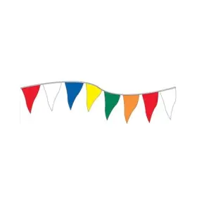 Nabco Pcr50-bluy 9 Inch X 12 Plasticloth Pennants Blue And Yellow