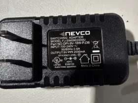 DPI-9V-18W-PJ36 NEVCO Switching Adapter Power Supply
