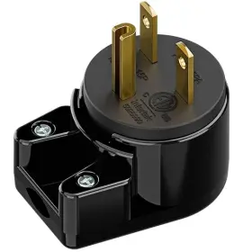 Nobrand 298083392871 15amp 250v Plug 15a 25v Diy Rewirable Ac 90 Degree Right Angle 6-15p Black