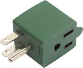 Nobrand 320997624394 3-prong Male-female Adapter 90 Degree Angled Male Female Power 5-15