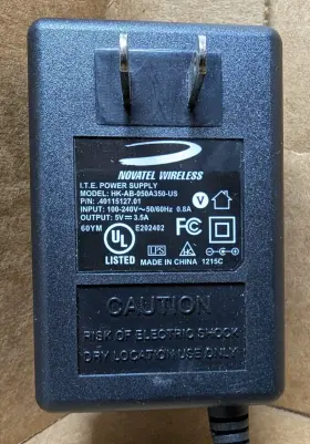 HK-AB-050A350-US NOVATEL WIRELESS Power Supply
