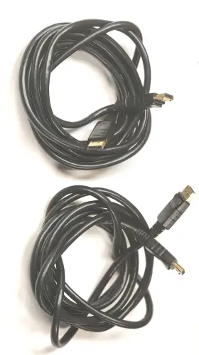 Omnihil Omni910210264 10ft Displayport Gold Plated Cable For Lg 32ul500-w 32 Inch Uhd . Lot Of 2