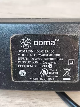 CYA0015BUH01 OOMA Telo Ac Adapter #2