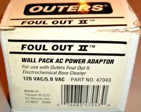 47043 OUTERS Foul Wall Pack Ac Power Adapter