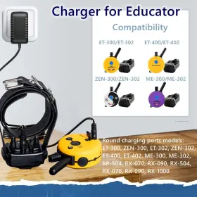 SD0501000 PALREY Cord Mini Educator Collar Charger Dual Lead #2