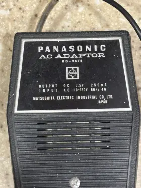 RD-9472 PANASONIC Power Ac Adapter
