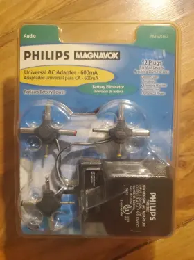 Philips Pm-62062 Magnavox Pm62062 Universal Ac Adapter Selectable Battery Eliminator