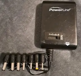 Powerline 90334 Power Line Model #90334 Universal Ac Adapter 3-12 Volts Dc / 600 Ma Used