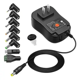 Powseed 4330187221 36w 3v 4.5v 5v 6v 7.5v 9v 12v 3a Dc Power Supply Cord With Usb Wall Charger 5