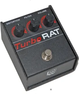 Pro Co Sound 765811580553 Turbo Rat Distortion 100% Analog Signal Path Pedal - Black