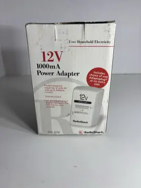 Radio Shack 040293141677 273-1776 12v 1000 Ma Power Adapter