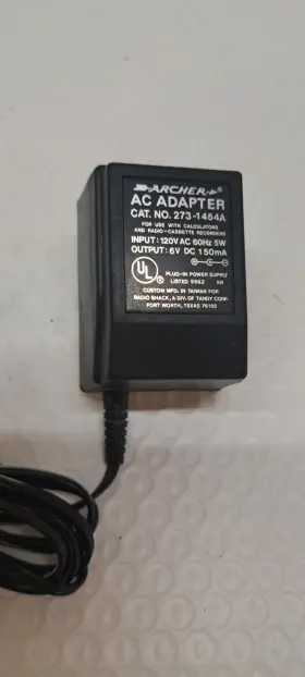 273-1454 RADIOSHACK Archer Radio Ac Adapter #3