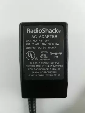 43-1054 RADIOSHACK Ac Adapter Power Supply #3