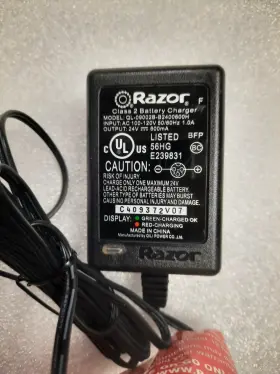 Razor 400370-44-13110302531 Ql-09002-b2400600h Electric Scooter Battery Charger For The E100/e125/e1