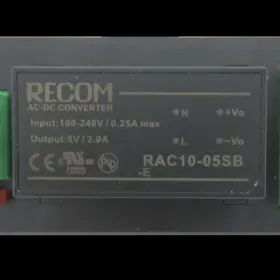 RAC10-05SB-E-ST RECOM POWER Ac Converter Pcb Mount