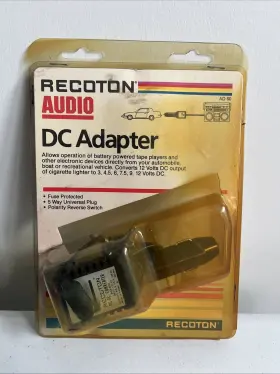 Recoton 044102112629 Universal Ac Dc Adapter Power Charger Adaptor Model Ad60 Deluxe New