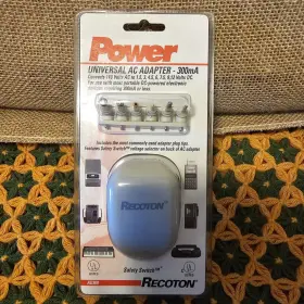 Recoton Ad300 Jensen Universal Ac Adapter - 300ma Dc Voltage With Safety Switch