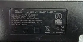 Rico Rkpo-ul126000 New 12v 78w Class 2 Power Supply Led Driver 6.5a Waterproof