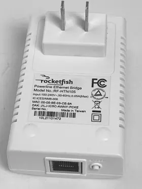 Rocketfish Rf-htn105 Powerline Ethernet Bridge