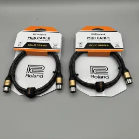 Roland 761294218723 2 Rmidi-g3- Gold Series 3ft Midi Cable - New Roland 761294218723 2 Rmidi-g3- Gold Series 3ft Midi Cable - New